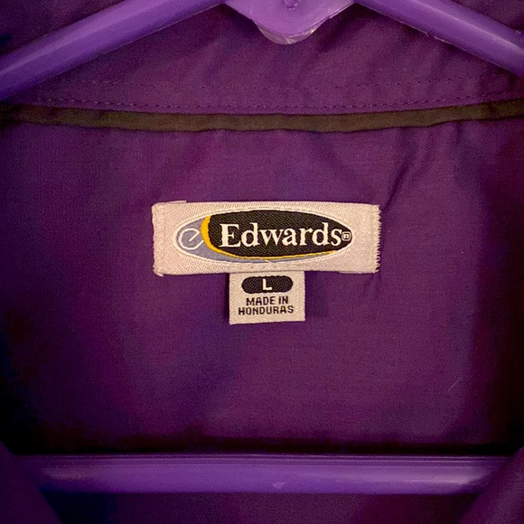 NWOT Size Large Deep Purple Button Down Large Salem, VA shirt - Picture 2 of 5